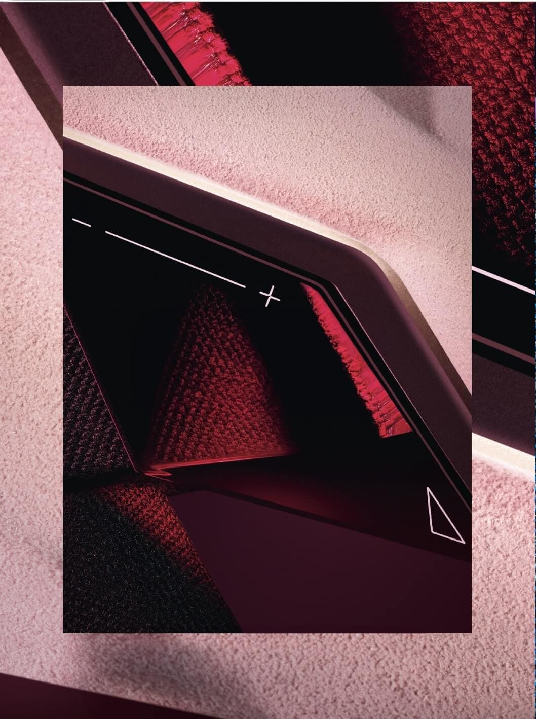 The prototype of a steering wheel in which the technology remains in the background and functions only appear at the moment of use.