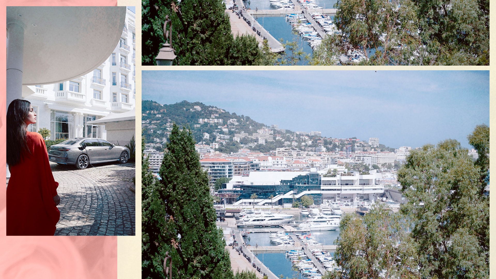 Cannes Film Festival, Côte d'Azur, South of France, film world, BMW, BMW i7, luxury car, hybrid car, electric car, red carpet, glamor, actors 