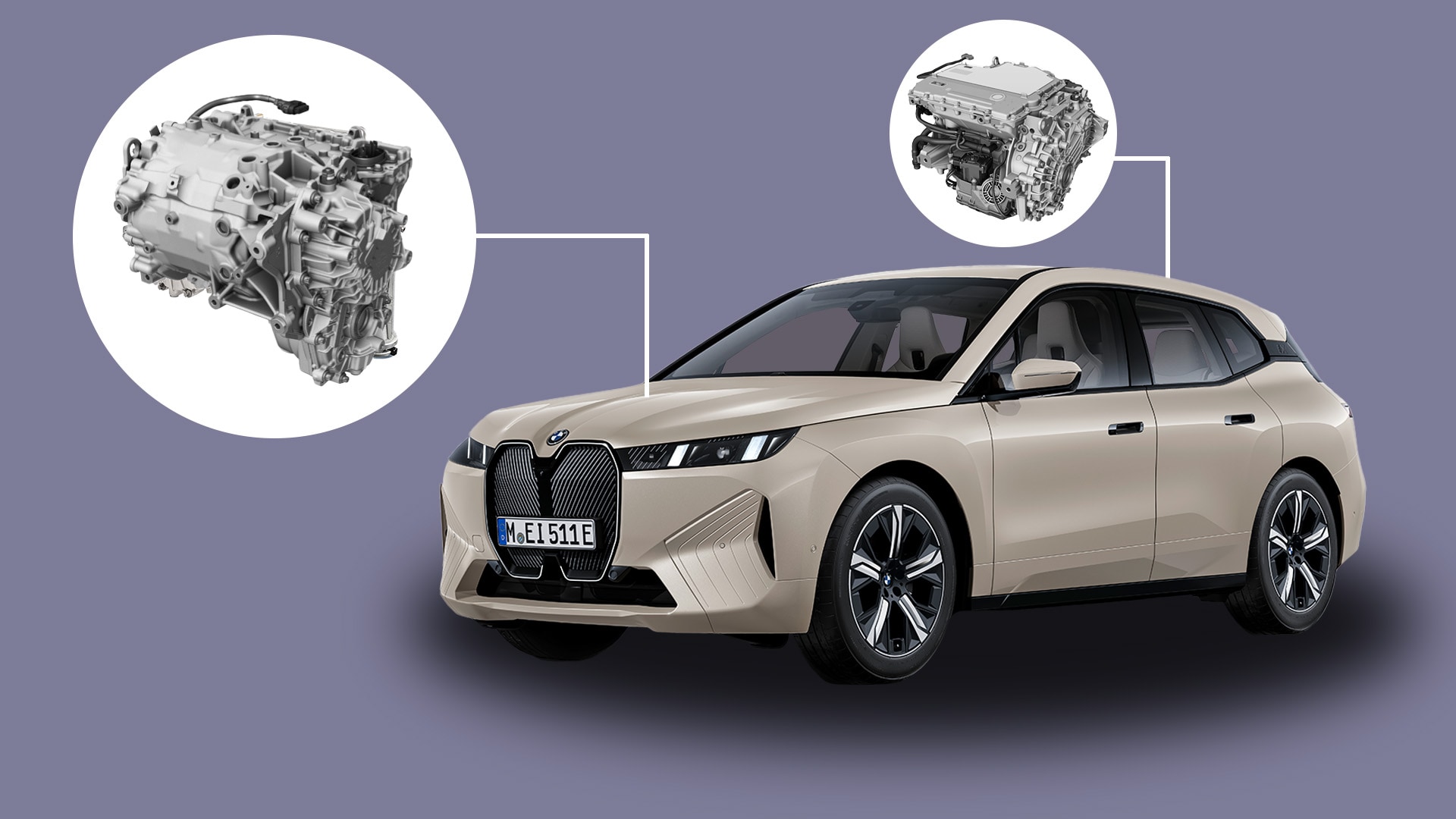 BMW iX xdrive60 5th generation electric drivetrain