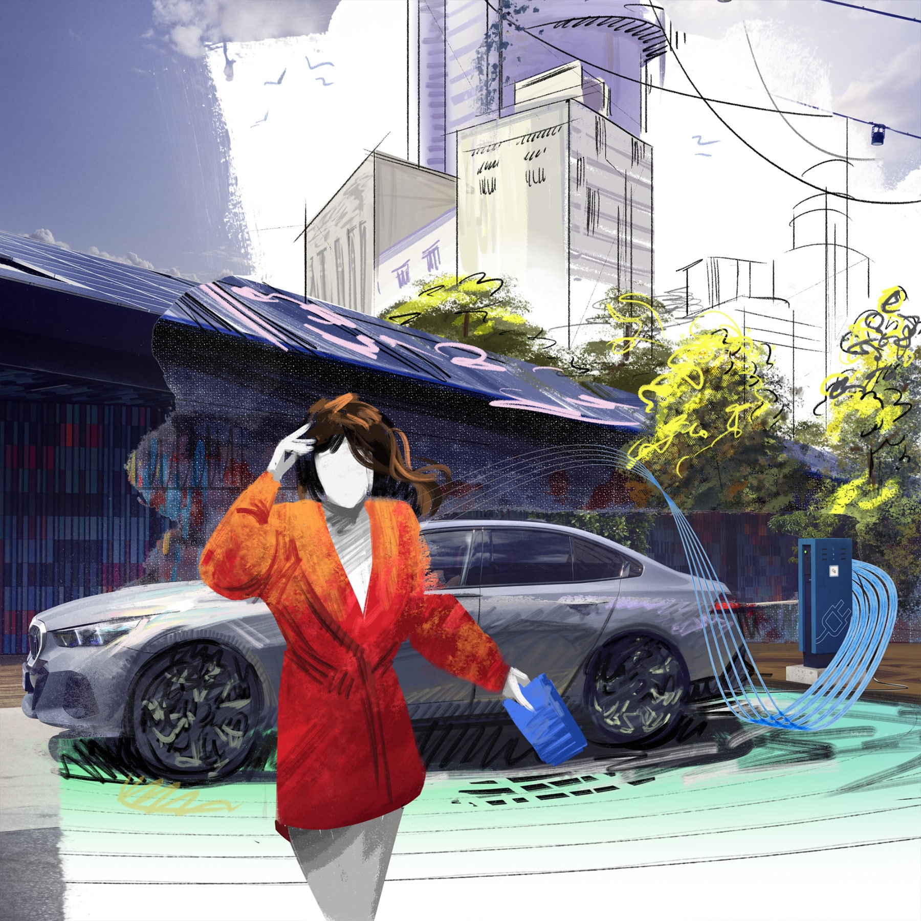 BMW i5, mobility, Connected Charging