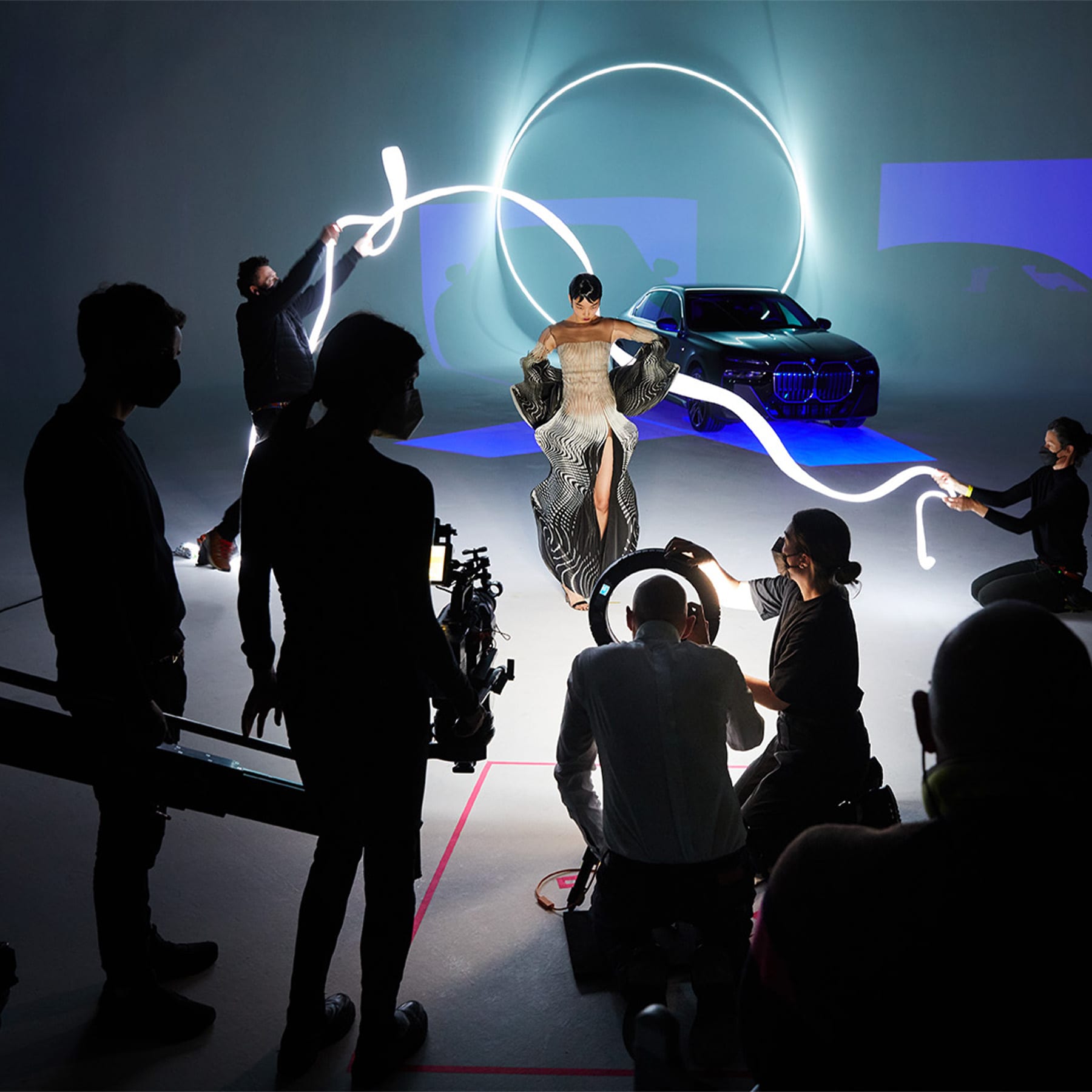 Nick Knight; Fashion Shoot; BMW i7; BMW 7 Series; Metaverse; Photography; Art; Show studio; London