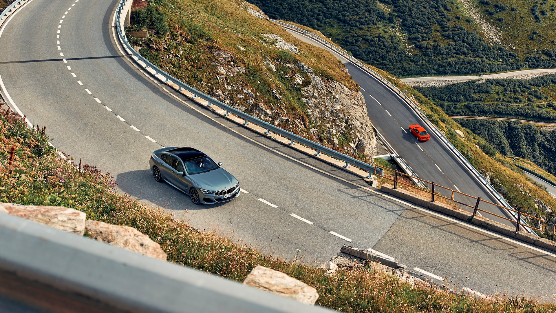 Furka Pass BMW 8 Series E31 BMW 8 Series Gran Coupé Switzerland tour Scenic route mountain passes