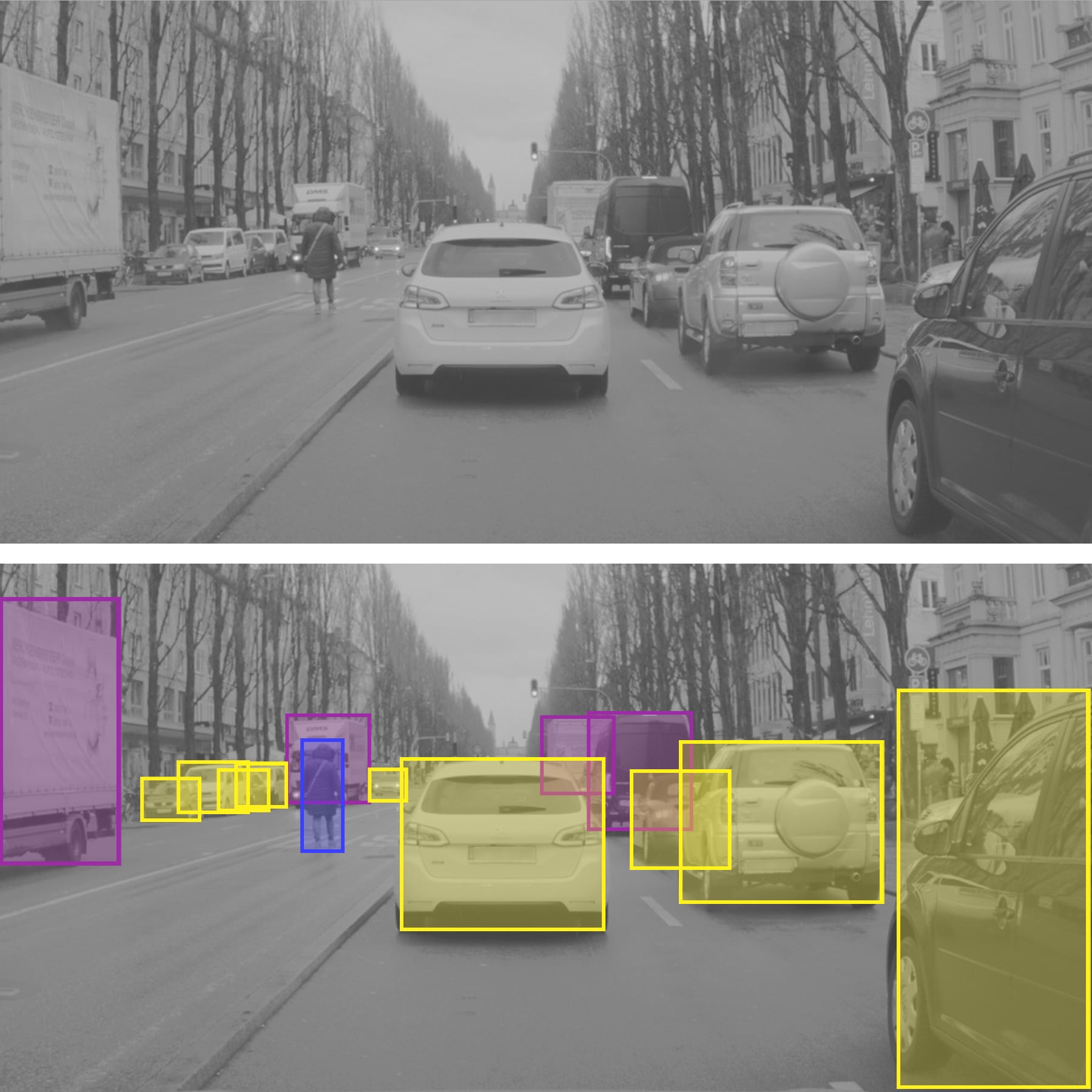 Die Abbildung zeigt die Videoaufnahme und die per Software extrahierten Daten. 