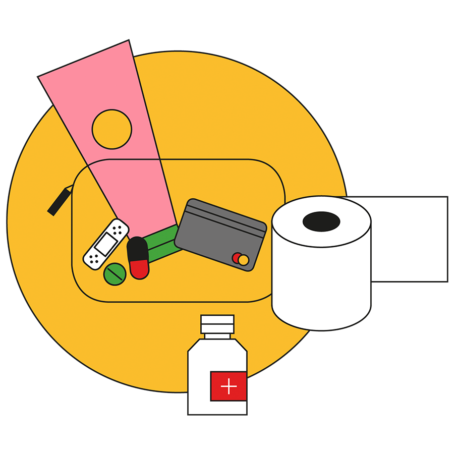 Illustration road trip essentials road trip europe packing checklist
